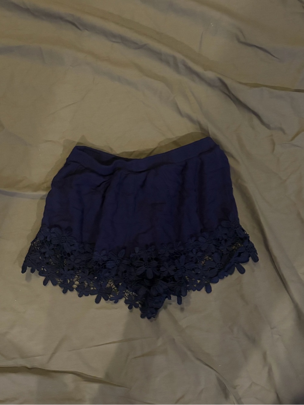 Rue21 Navy Crochet Trim Women’s Shorts